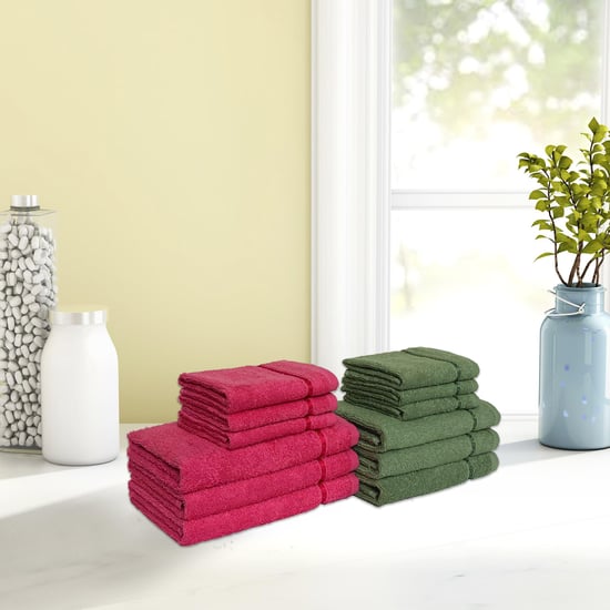 SPACES Seasons Best Qd Solid Cotton Towels - Set of 12