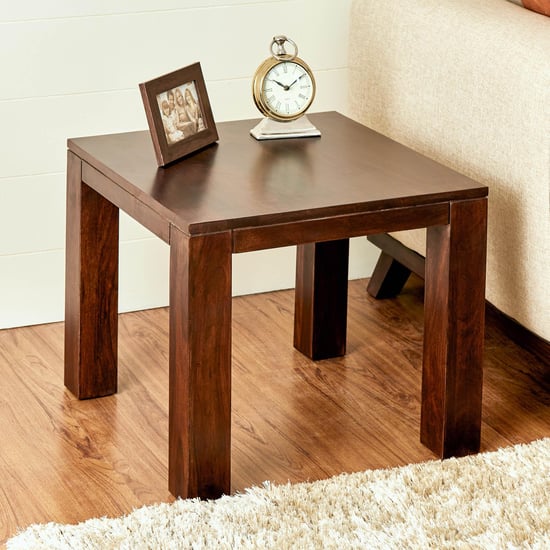 Arya Sheesham Wood Tea Table - Brown