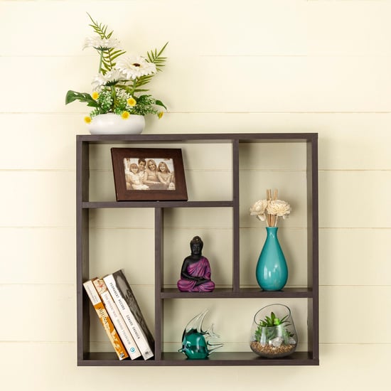 Helios Medley Wall Shelf - Brown