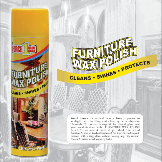 FORCE 1 Home Care Furniture Wax Polish - 500ml