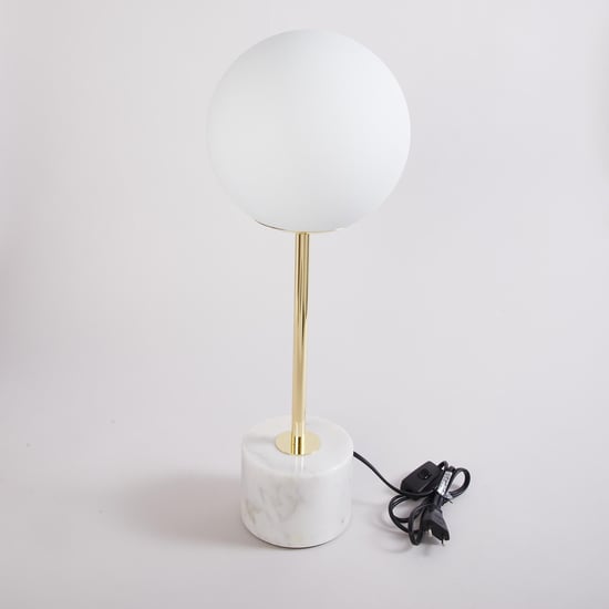 Fiesta Sphere Marble and Glass Table Lamp