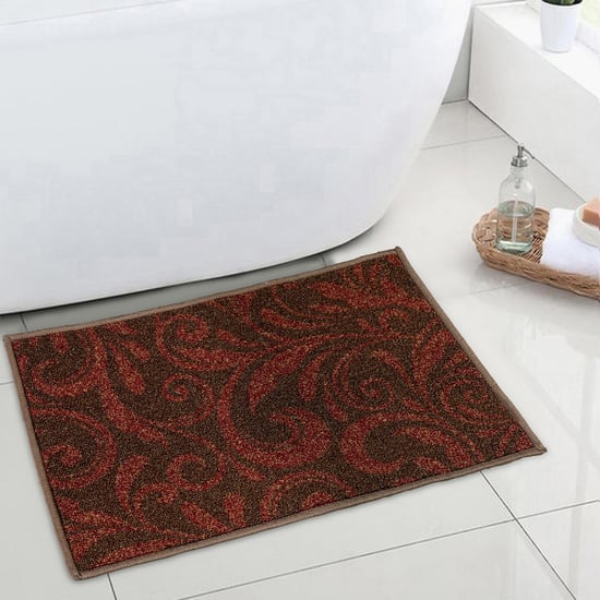 SPACES Welhome Unwinders Printed Small Bath Mat- 57 cm  x 38 cm