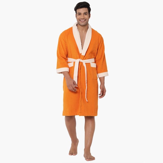 Spaces Large Size Cloudz Bath Robe- 300 Gsm