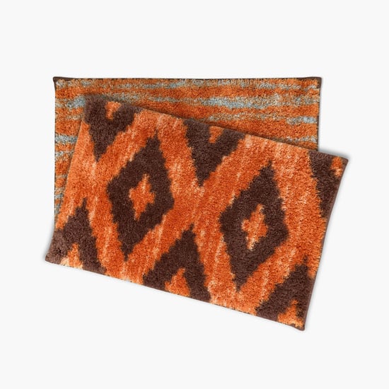 SPACES Atrium Plus Patterned Foot Mat - Set of 2 - 39 x 60 cm
