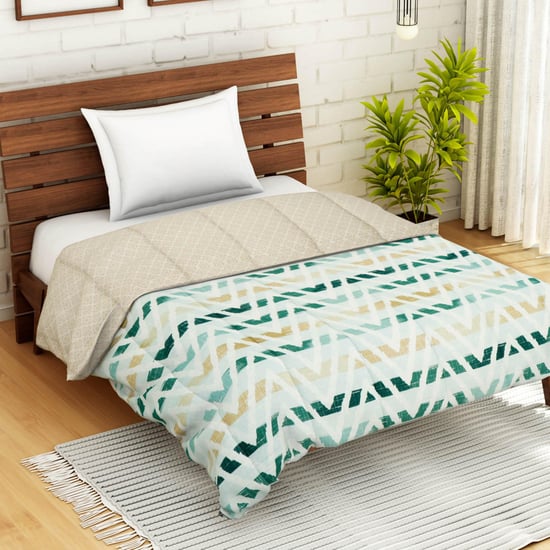 SPACES Welhome Unwinders Printed Single Bed Quilt - 150 x 220 cm