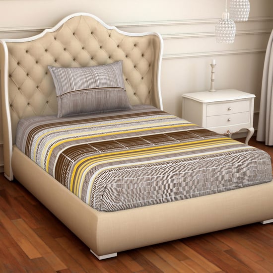 SPACES Atrium Geometric 2-Pc. Single Bedsheet Set- 152 x 224 cm