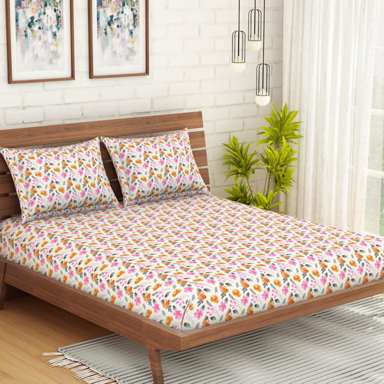 SPACES Core Jubliance Printed 3-Pc. Double Bedsheet Set - 254 x 274 cm