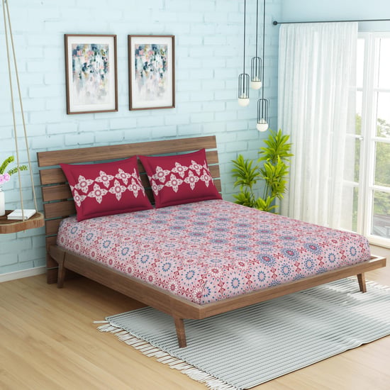 SPACES Atrium Printed 3-Pc. Double Bedsheet Set 224 x 254 cm