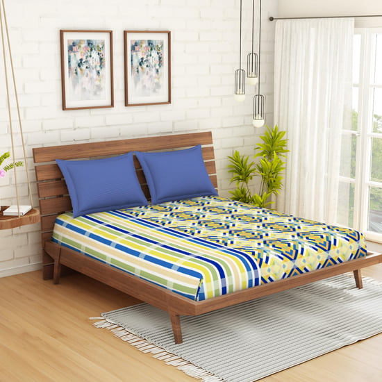 SPACES Atrium Printed 3-Pc. Double Bedsheet Set - 224 x 274 cm