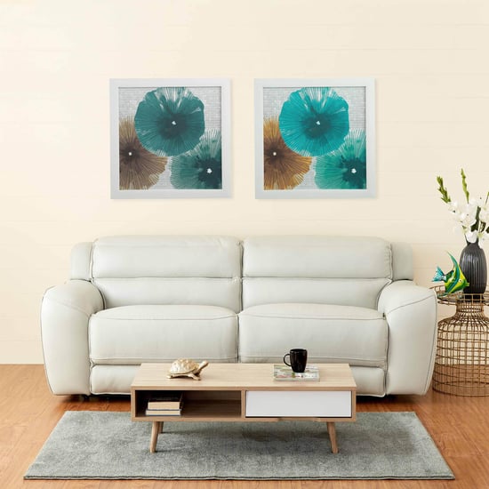 Mason Half Leather 3-Seater Electrical Recliner - Grey