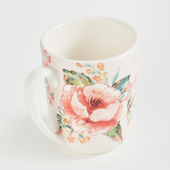 Moksha Freedom Stoneware Floral Printed Mug - 500ml