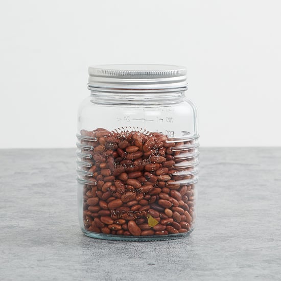 Eternia Transparent Glass Mason Jar with Lid - 1000ml