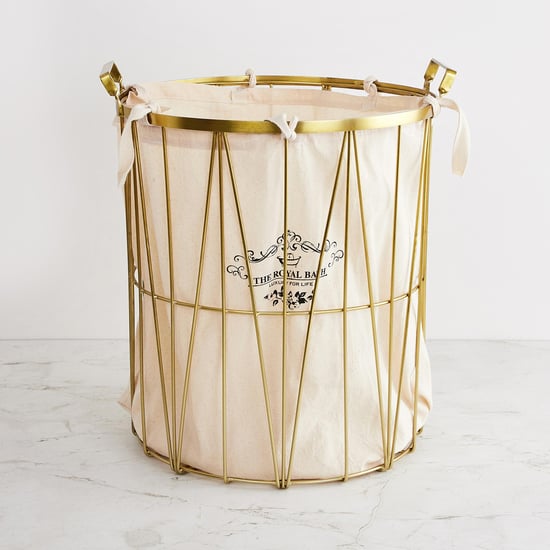 Royal Bath Stainless Steel Laundry Basket Gold