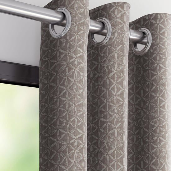 D'DECOR Mystique Jacquard Woven Opaque Door Curtain- 225x135cm