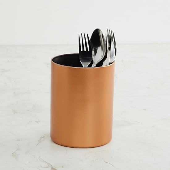 Cresta Orange Solid Stainless Steel Utensil Holder