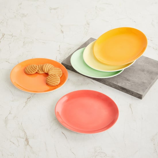 Corsica Alton Set of 6 Bone China Snack Plates - 18.5cm