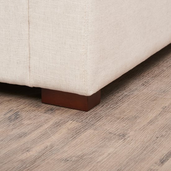 Cane Connection Fabric 2-Seater Sofa - Beige
