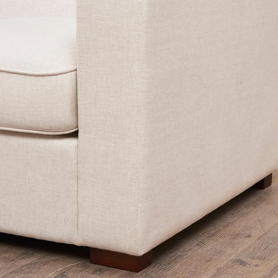 Cane Connection Fabric 2-Seater Sofa - Beige