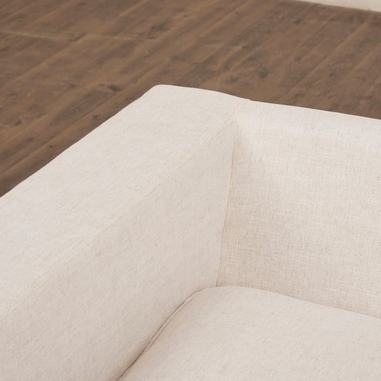 Cane Connection Fabric 2-Seater Sofa - Beige