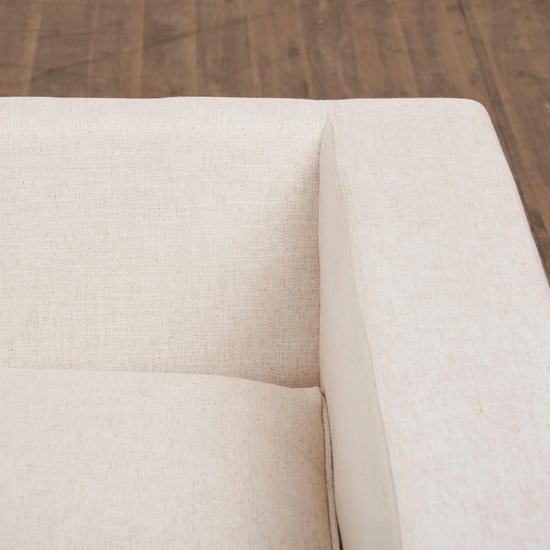 Cane Connection Fabric 2-Seater Sofa - Beige