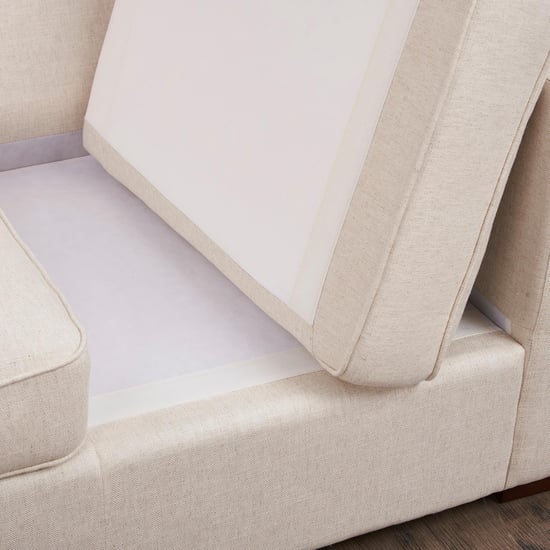 Cane Connection Fabric 2-Seater Sofa - Beige