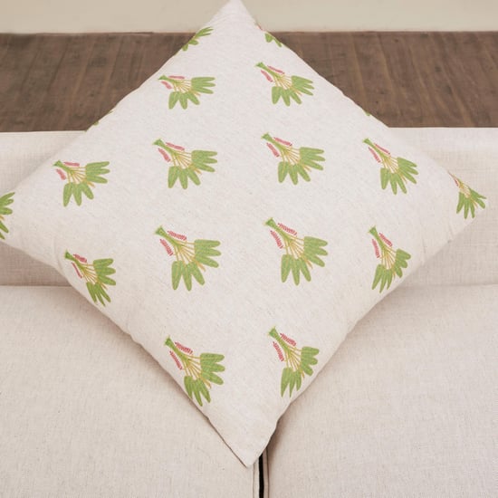 Cane Connection Fabric 2-Seater Sofa - Beige