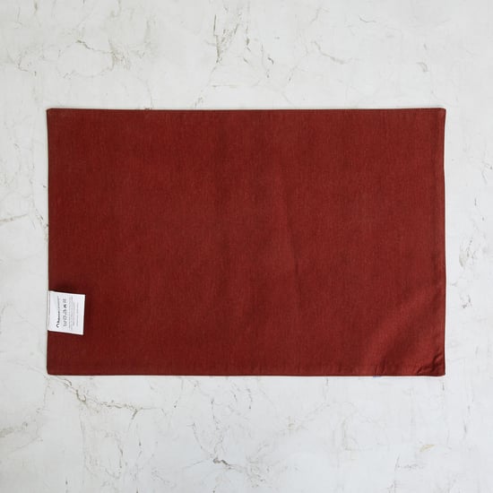 Regalia Black Floral Pattern Cotton Placemat - 33 x 48 cm