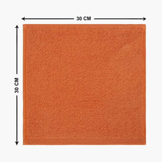 MASPAR Hermosa Jeneth Orange Solid Face Towel - 30x30 cm