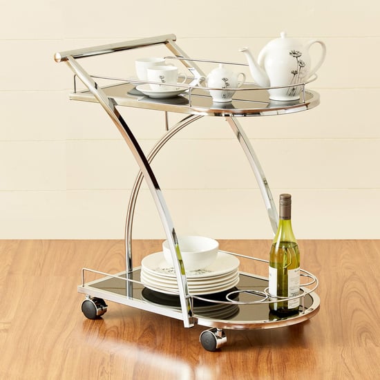 Henry Serving Trolley - Chrome