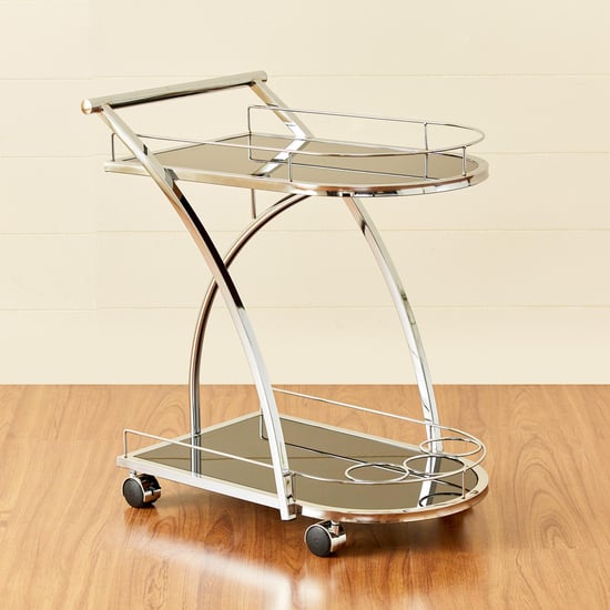 Henry Serving Trolley - Chrome