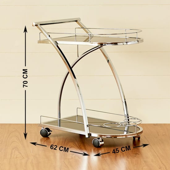 Henry Serving Trolley - Chrome