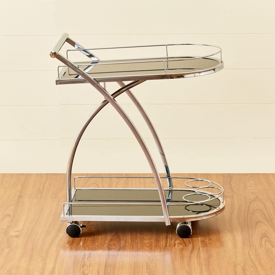 Henry Serving Trolley - Chrome