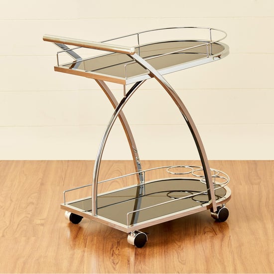 Henry Serving Trolley - Chrome