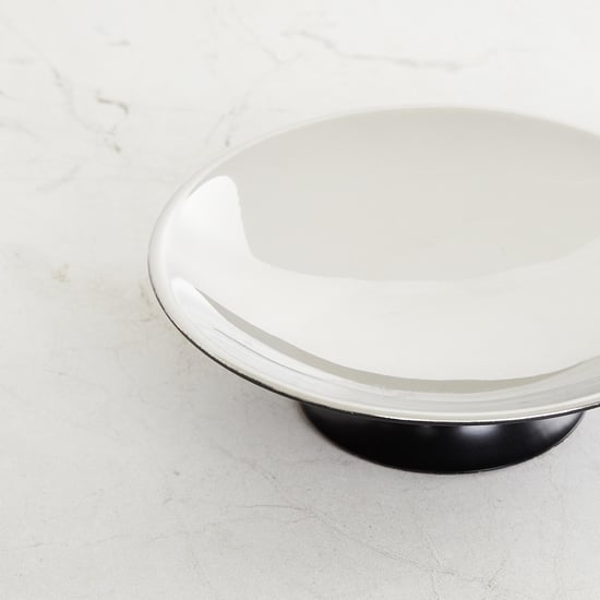 Grey Radance Black Freestanding Metal Soap Dish