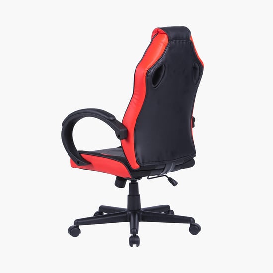 Champion Crewmate Faux Leather Gaming Chair - Black and Red