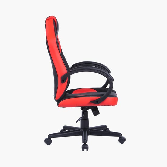 Champion Crewmate Faux Leather Gaming Chair - Black and Red
