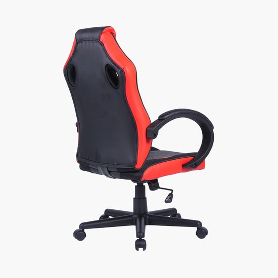 Champion Crewmate Faux Leather Gaming Chair - Black and Red