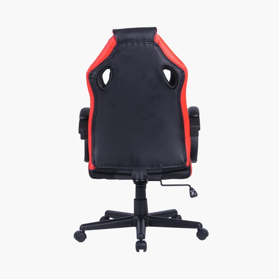 Champion Crewmate Faux Leather Gaming Chair - Black and Red