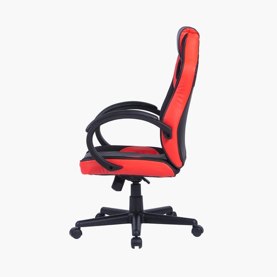 Champion Crewmate Faux Leather Gaming Chair - Black and Red