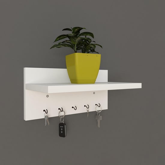 Helios Reynan Lucia Key Wall Shelf - White