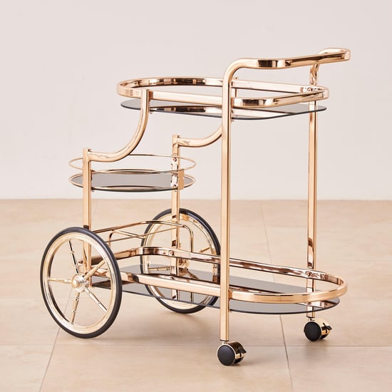 Zola Serving Trolley - Gold