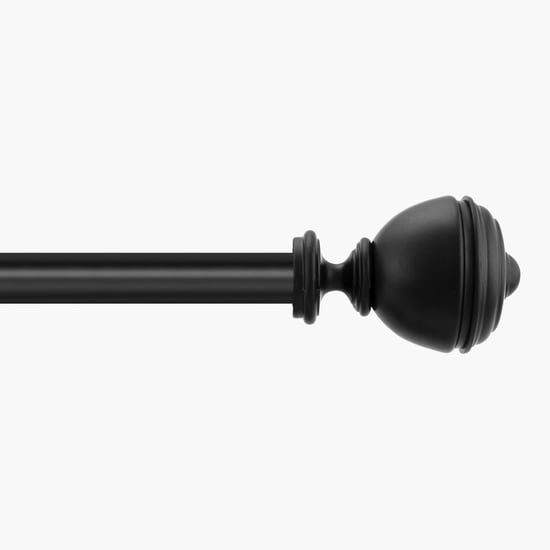 DECO WINDOW Fashion Black Curtain Rod With Brackets