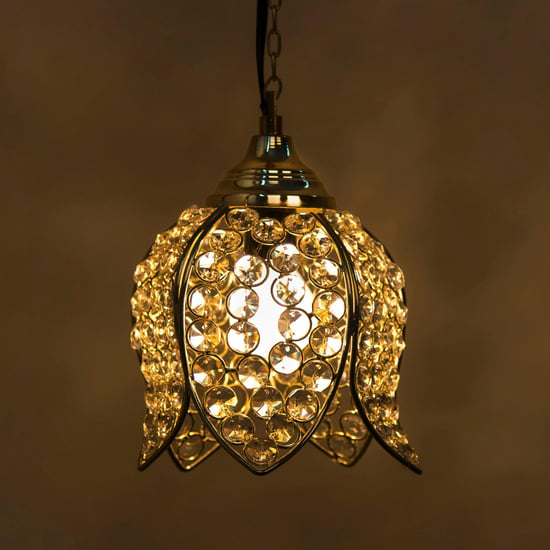 HOMESAKE Contemporary Gold Metal Pendant Light