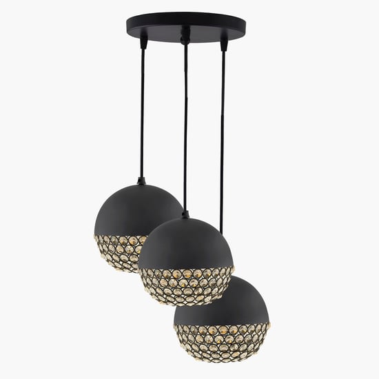 HOMESAKE Contemporary Black Metal Pendant Light