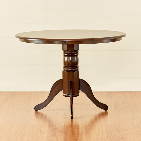Cleo Rubber Wood 4-Seater Dining Table - Brown