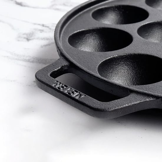 MEYER Corsica Black Cast Iron 2 Sides Handle Appam Pan - 26cm