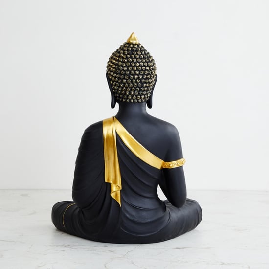 Moksha Irene Polyresin Buddha Figurine with T-Light Holder