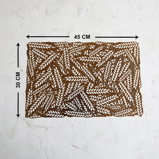 Cinder PVC Leaf Cut-Out Placemat