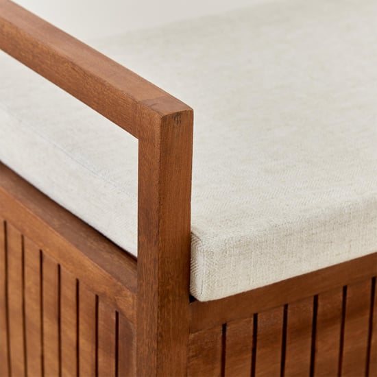 Flick Entryway Mango Wood Bench with Storage - Brown