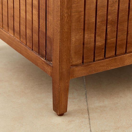 Flick Entryway Mango Wood Bench with Storage - Brown